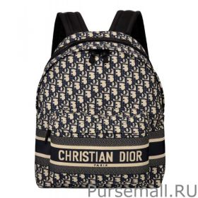 Christian Dior Diortravel Backpack Dark Blue
